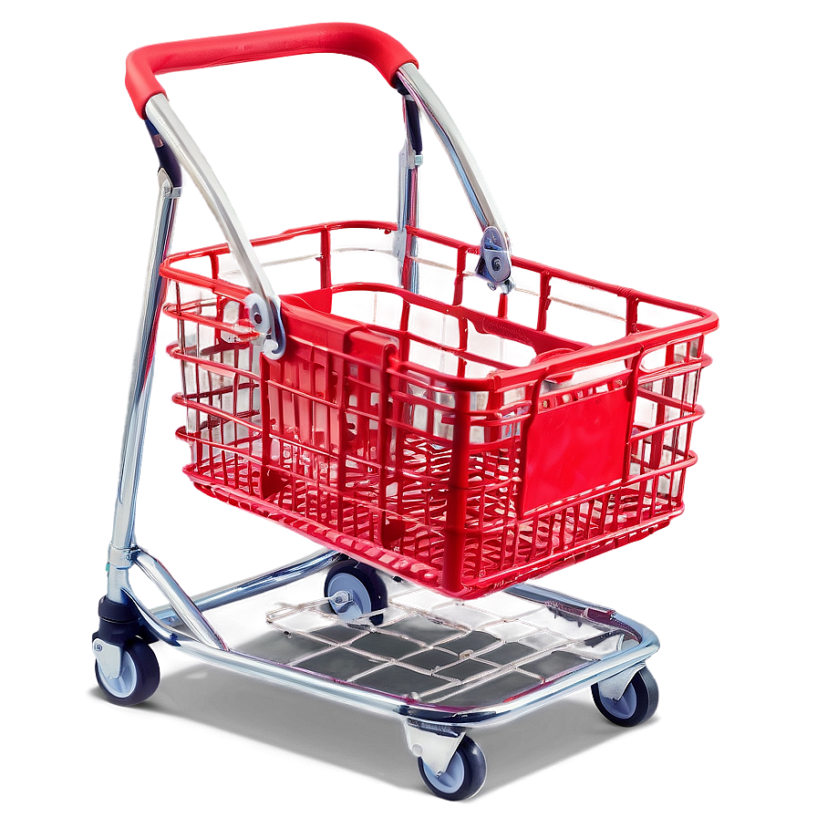 Shopping Basket On Wheels Png Maw