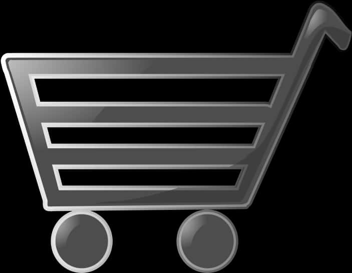 Shopping Cart Icon Blackand White