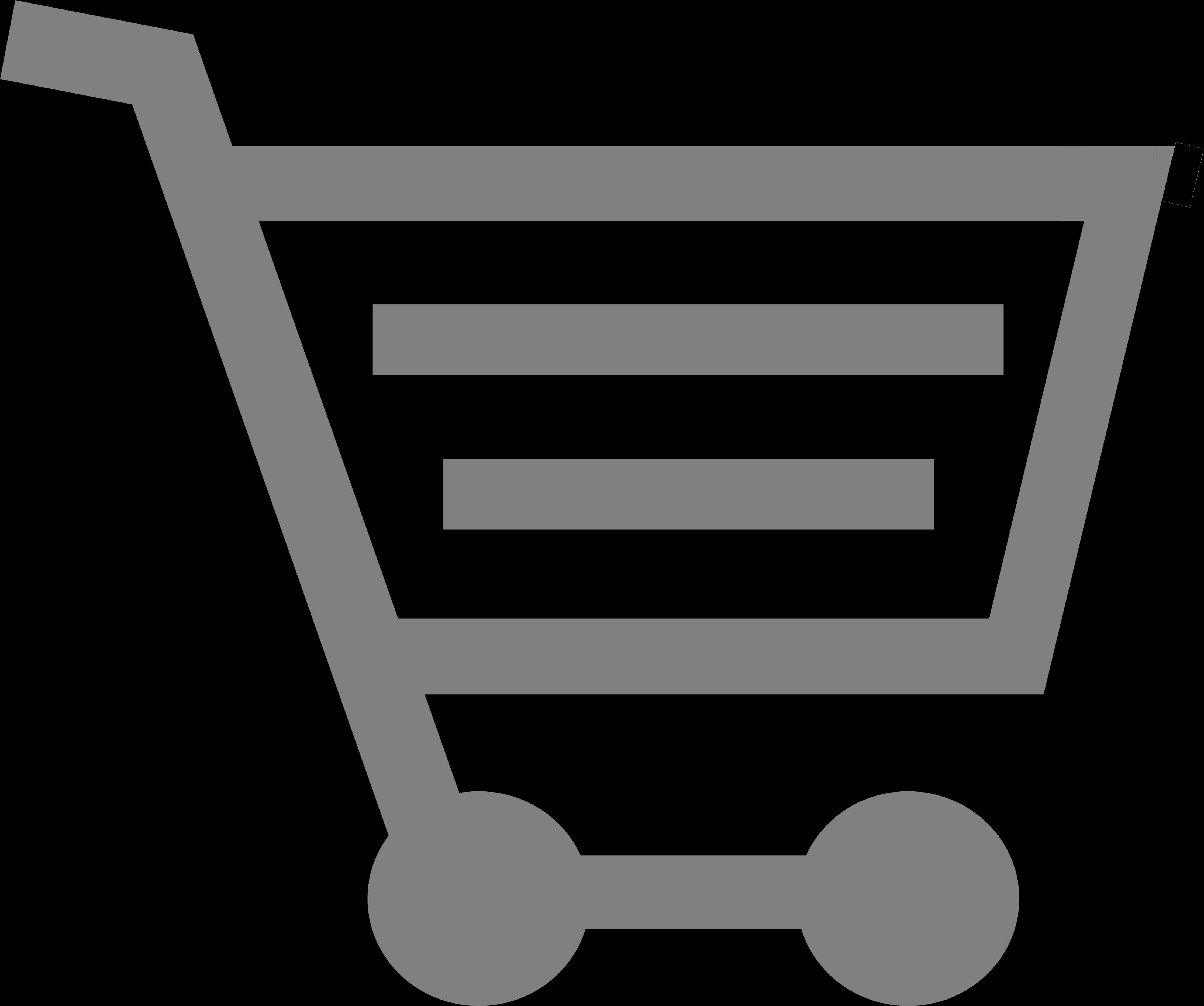 Shopping Cart Icon Silhouette