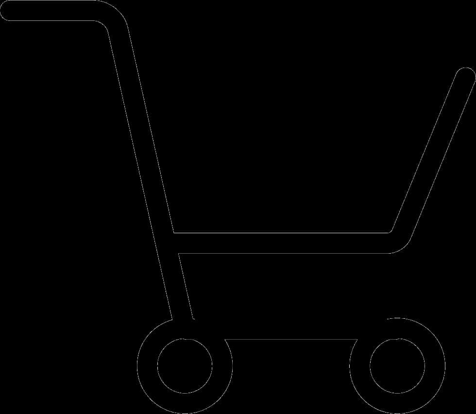 Shopping Cart Outline Graphic PNG image with a transparent background, free high-resolution download