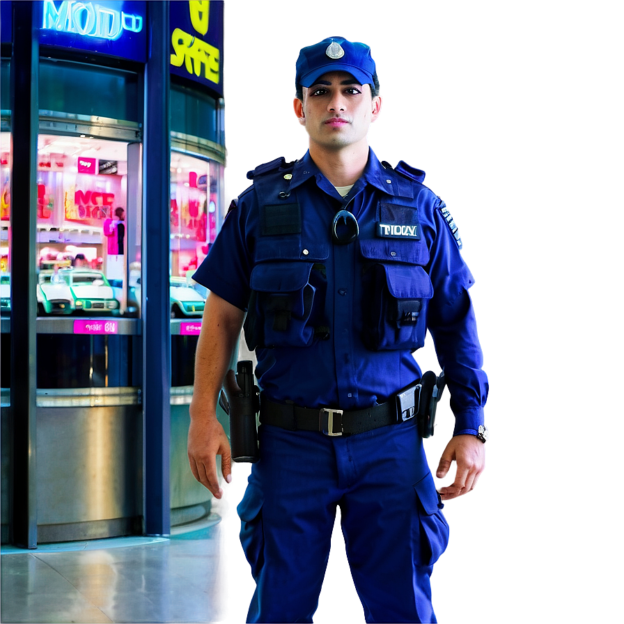 Shopping Mall Guard PNG 06252024 PNG image with a transparent background, free high-resolution download