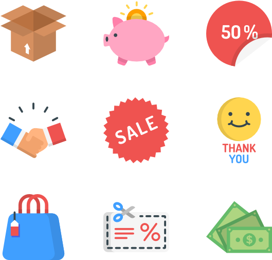 Shoppingand Savings Icons