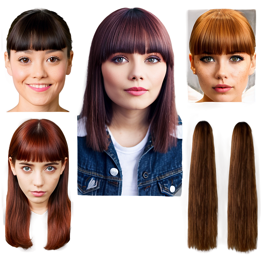 Short Bangs Transformation Png Ppt