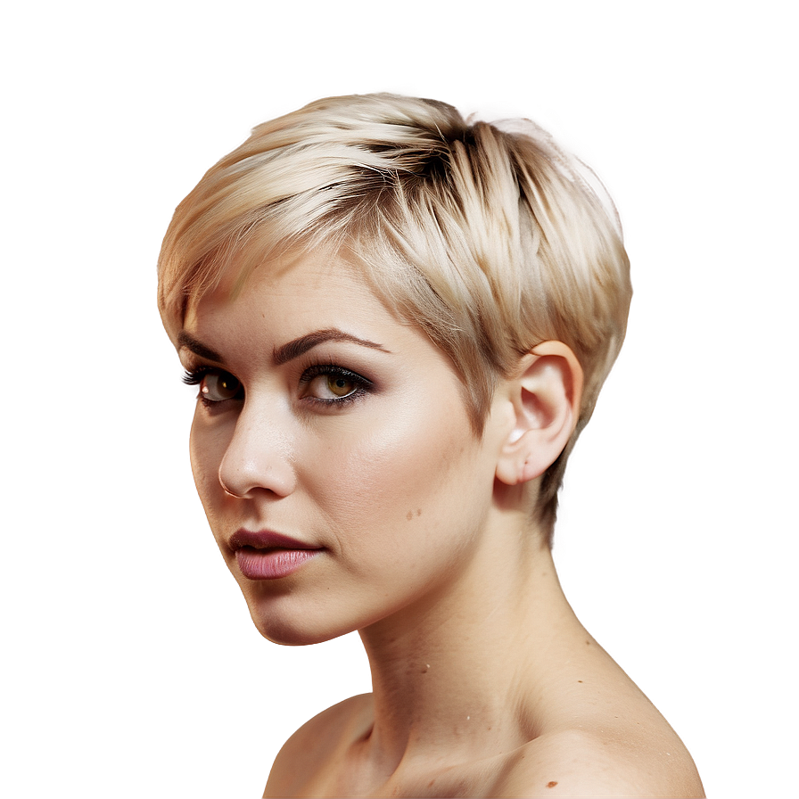 Short Blonde Pixie Cut Png Jkb