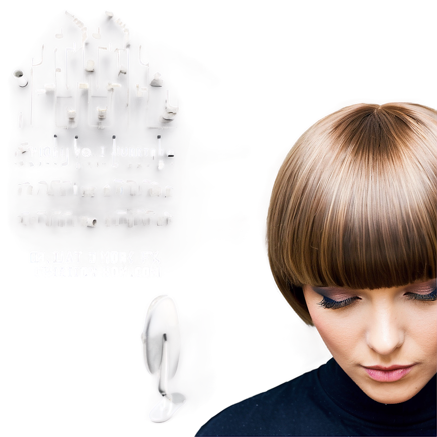 Short Bowl Cut Hair Png 06212024