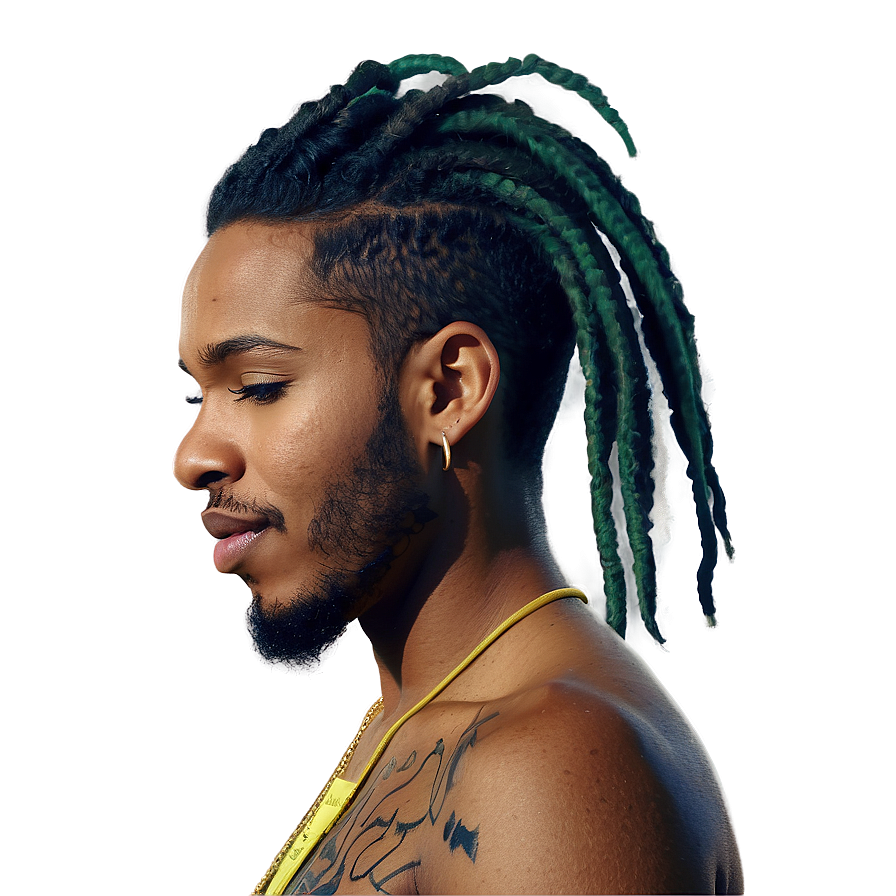 Short Dreads Design Png 1