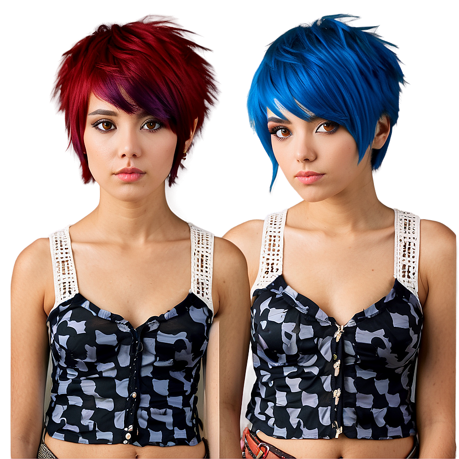 Short Emo Hair Look PNG inl61 PNG image with a transparent background, free high-resolution download