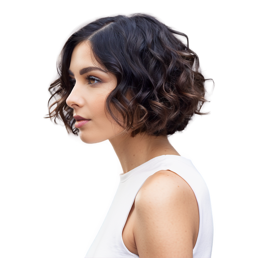 Short Hair Perm Style Png 06272024