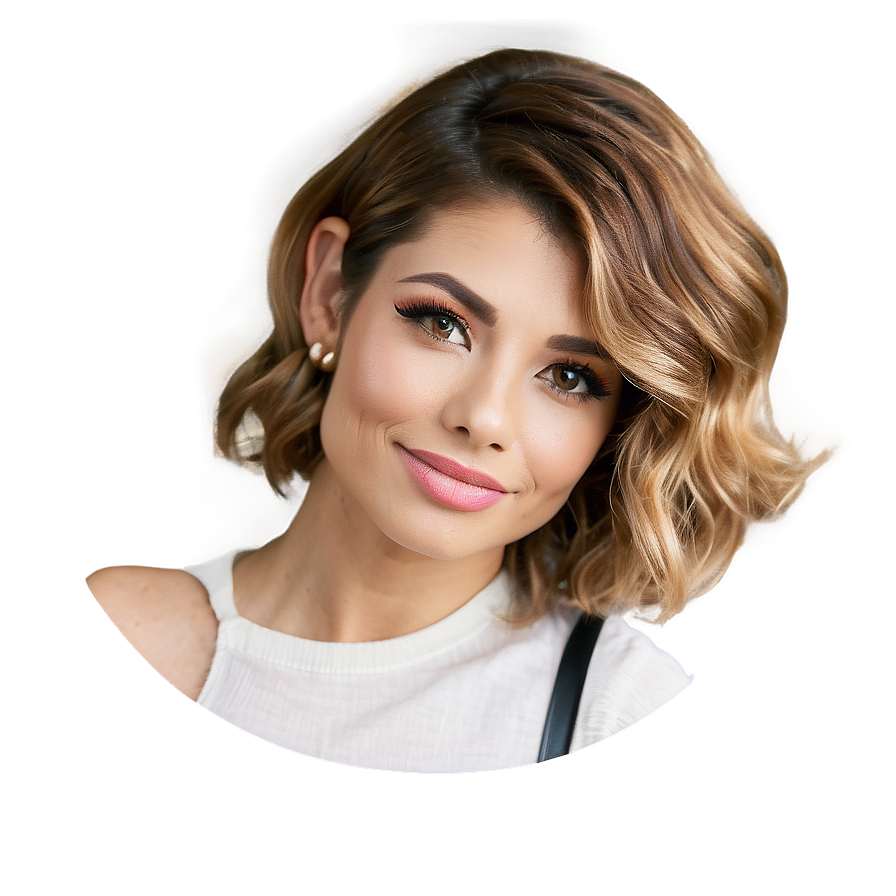 Short Wavy Hair Design Png 06272024