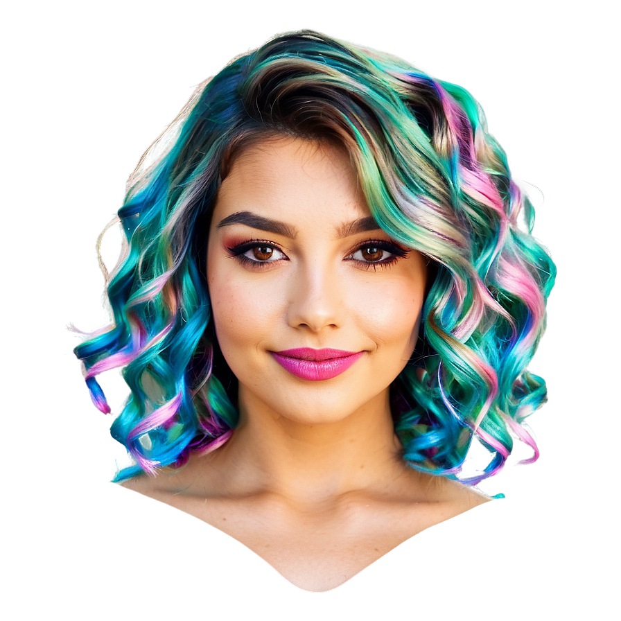 Short Wavy Hair Design Png 06272024