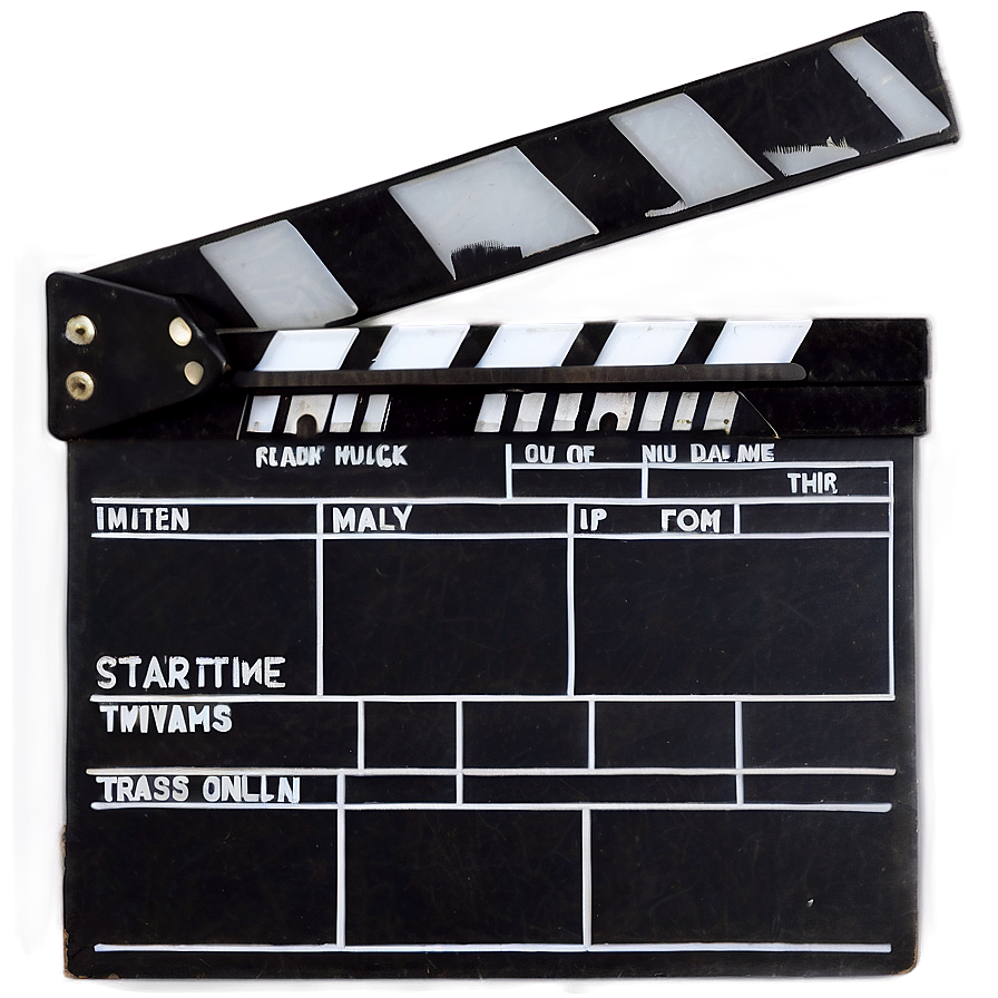 Showtime Clapperboard Png Mls4