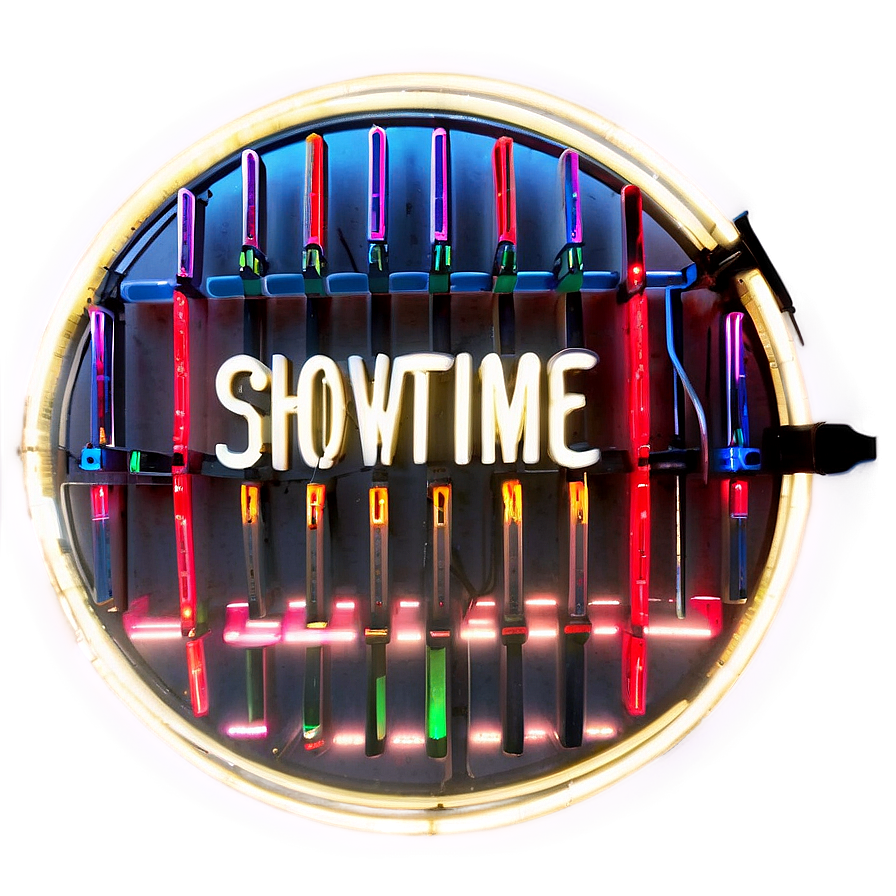 Showtime Neon Sign Png 06242024