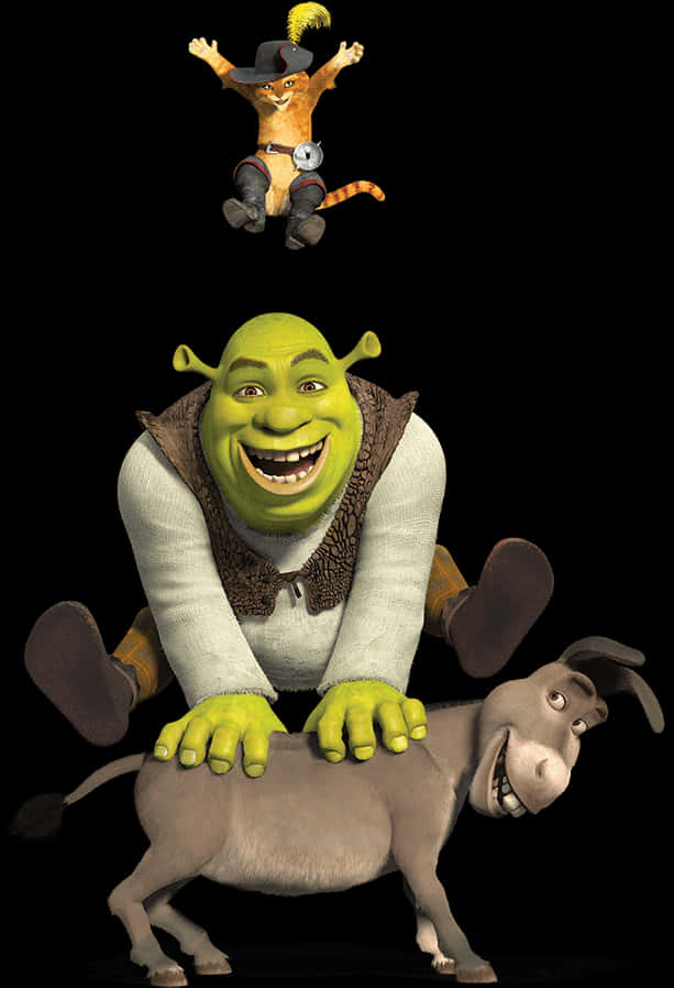 Shrek Donkey Pussin Boots Trio