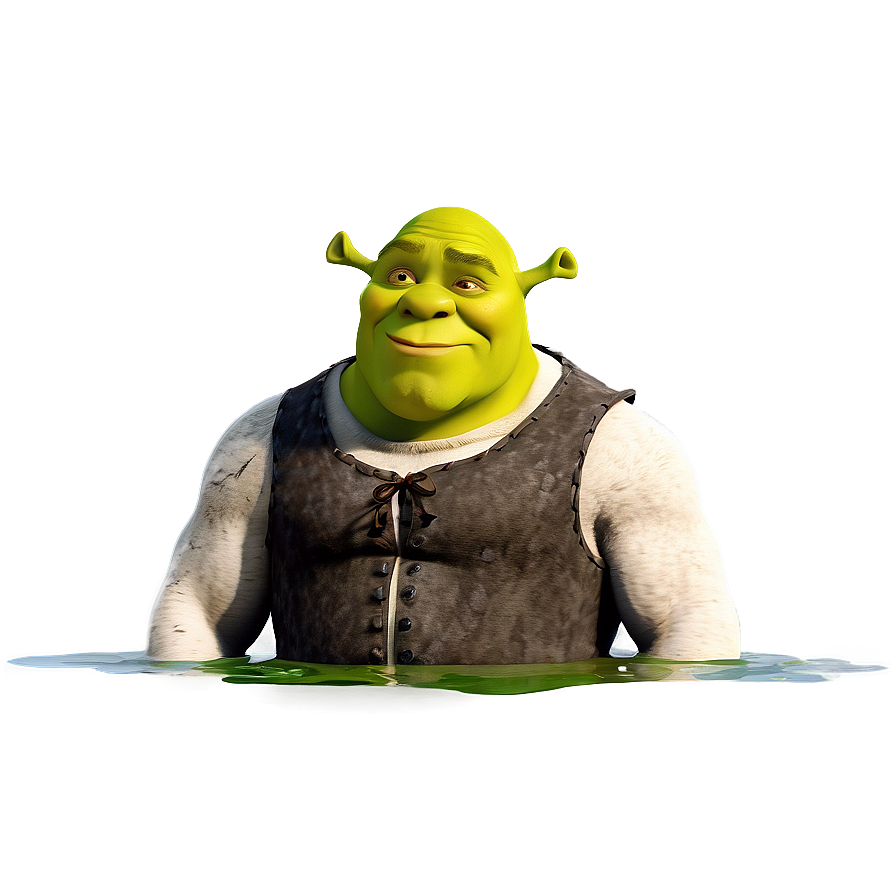 Shrek In Swamp Background Png 05042024