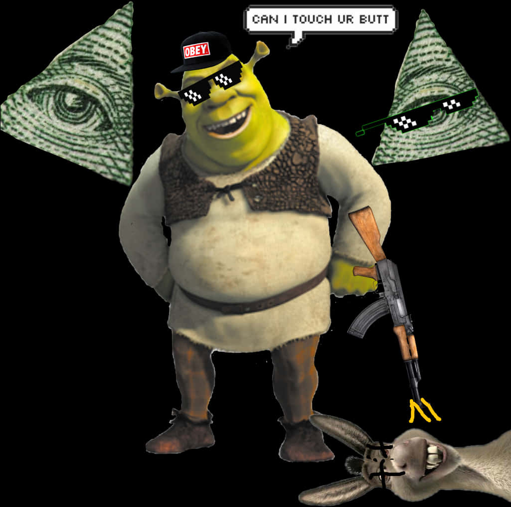 Shrek_ Meme_with_ Illuminati_ References