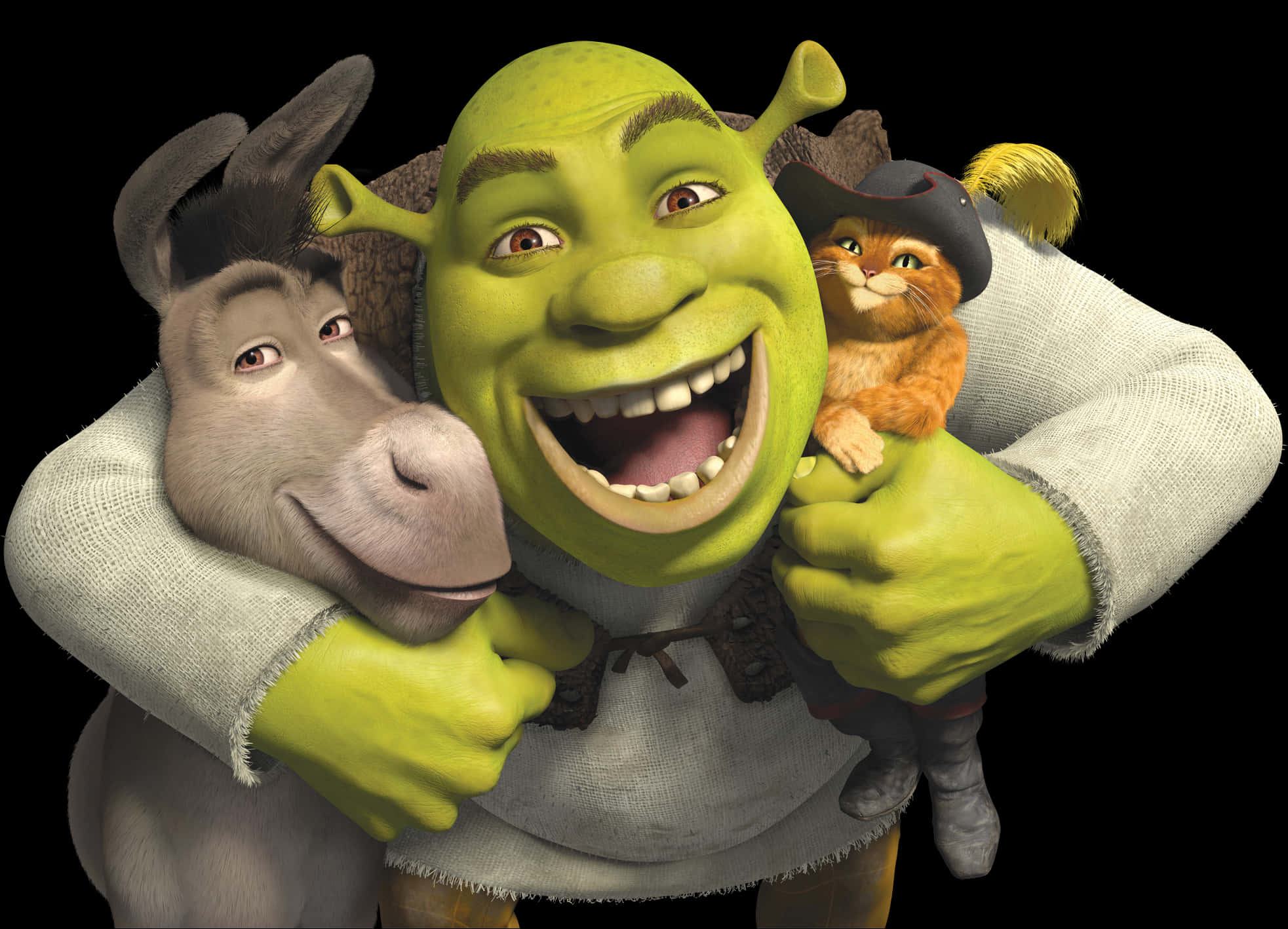 Shrekand Friends Smiling