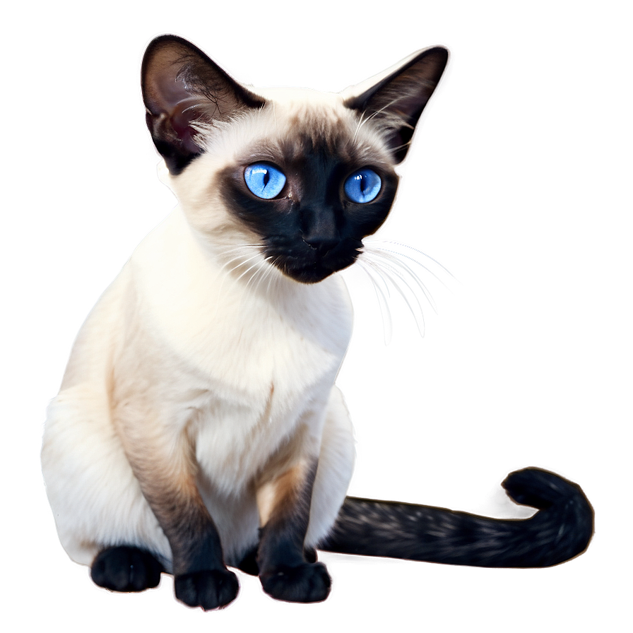 Siamese Cat PNG 05232024 PNG image with a transparent background, free high-resolution download