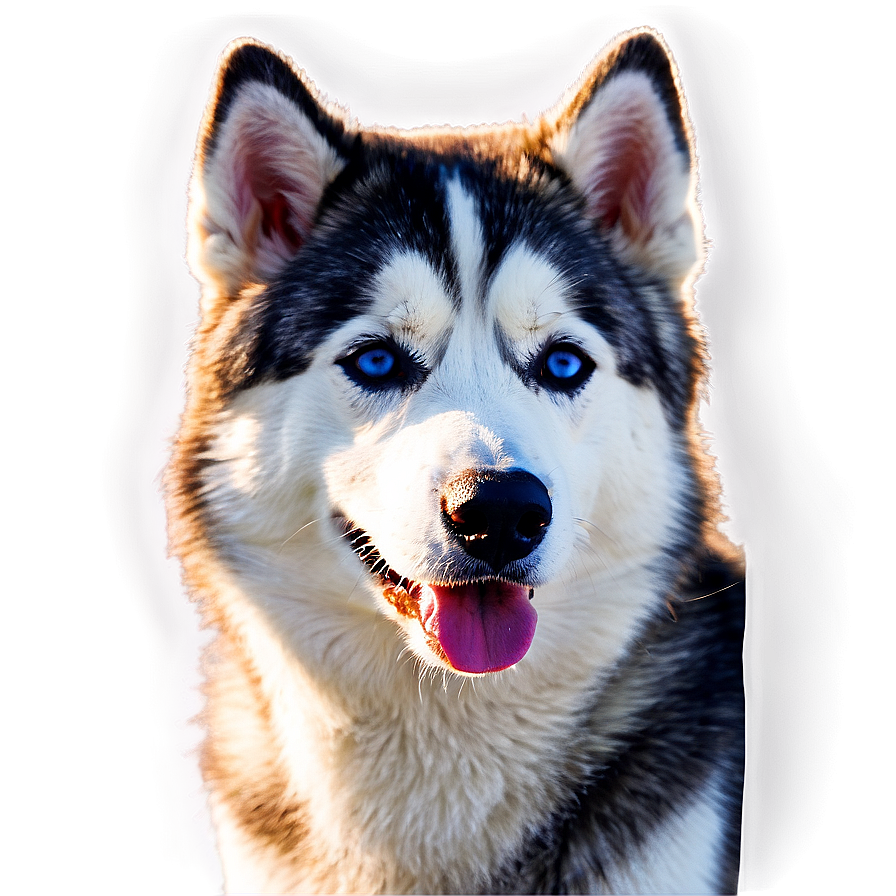 Siberian Husky At Sunset Png 85