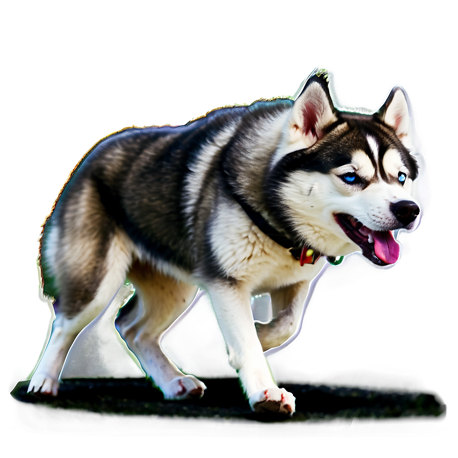 Siberian Husky In Action Png 87