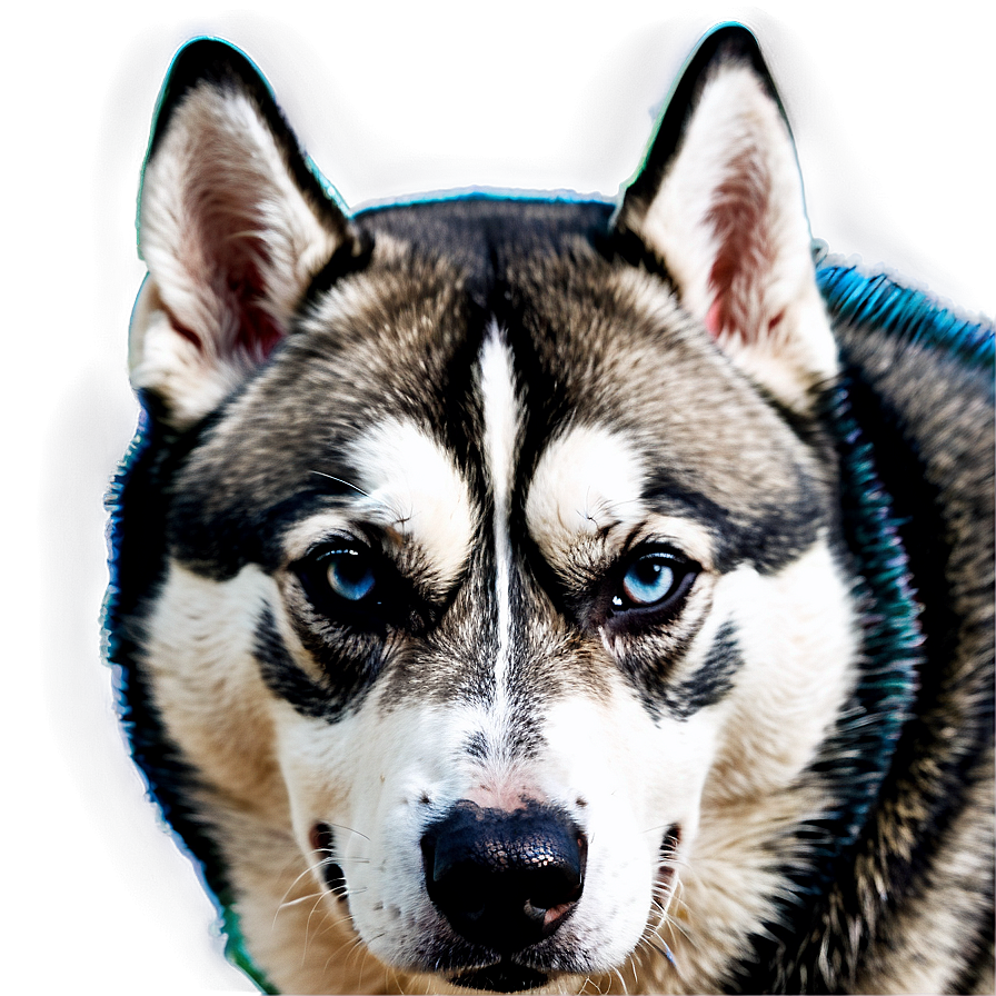 Siberian Husky In Leaves Png 64