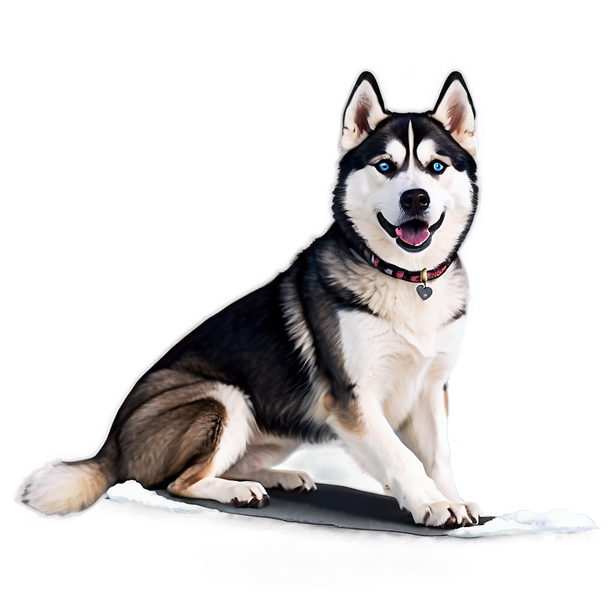 Siberian Husky In Winter Png 36