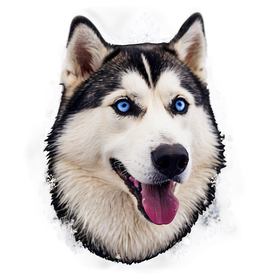 Siberian Husky In Winter Png Pco88