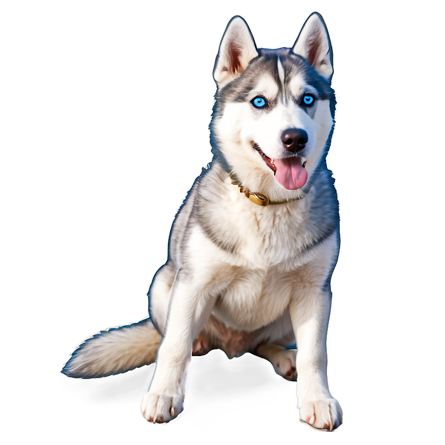 Siberian Husky Sitting Png 06252024