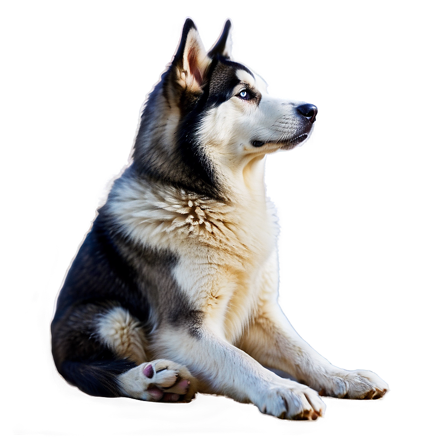 Siberian Husky Sitting Png Mie8