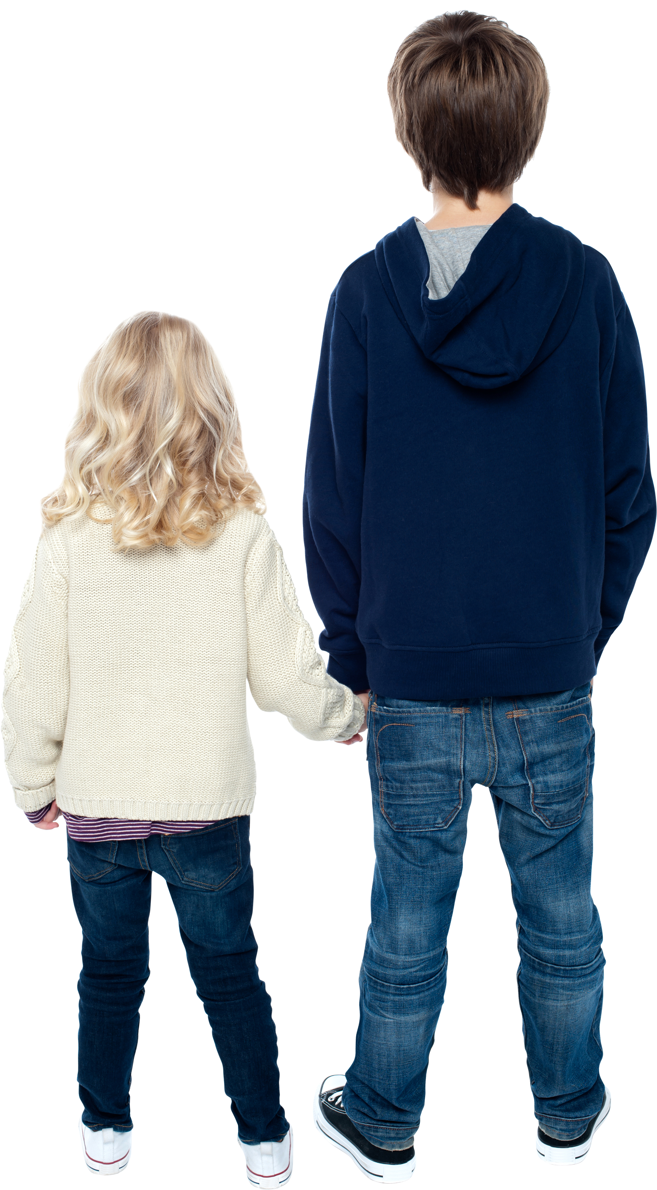 Sibling Bonding Moment PNG with transparent background
