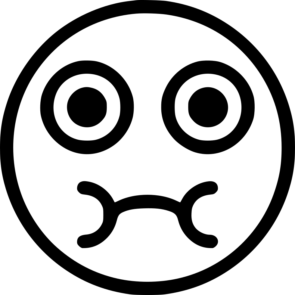 Png File Circle - Black And White Sick Face, Transparent Png PNG with transparent background
