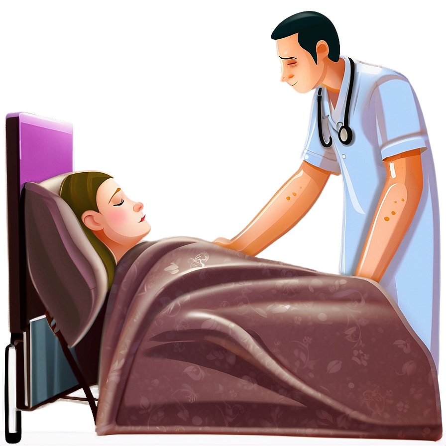 Sick Person Cartoon Png Lkn