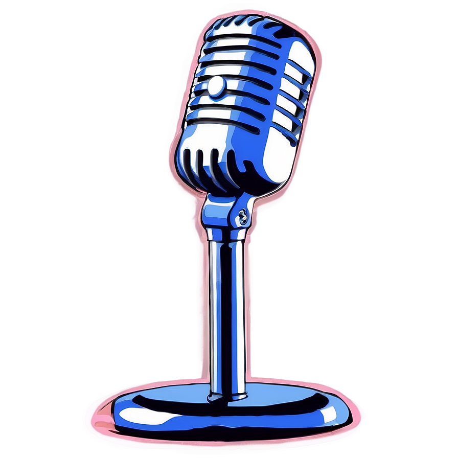 Side-address Podcast Microphone Png 06122024