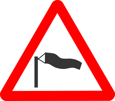 Side Wind Road Sign