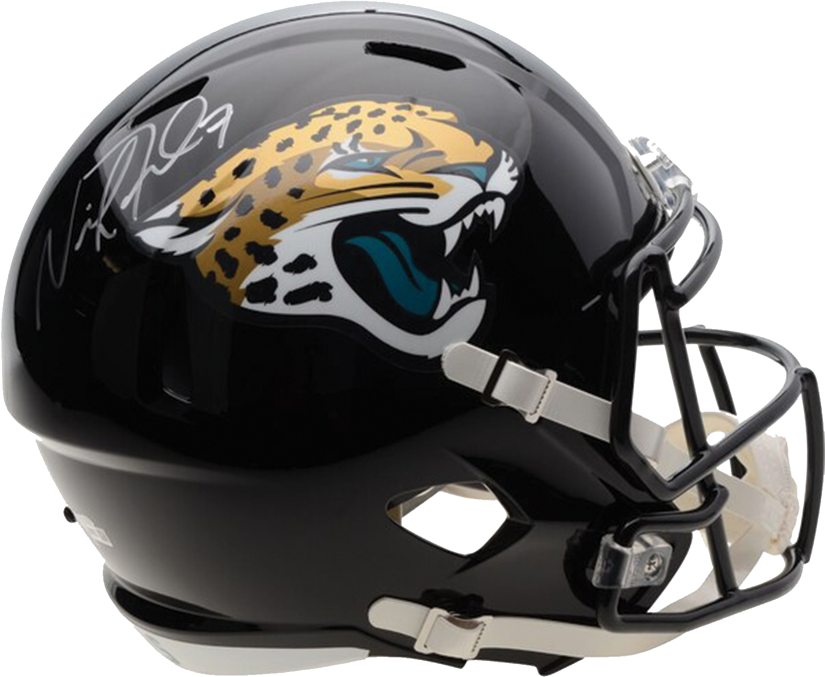 Signed Jaguars Football Helmet