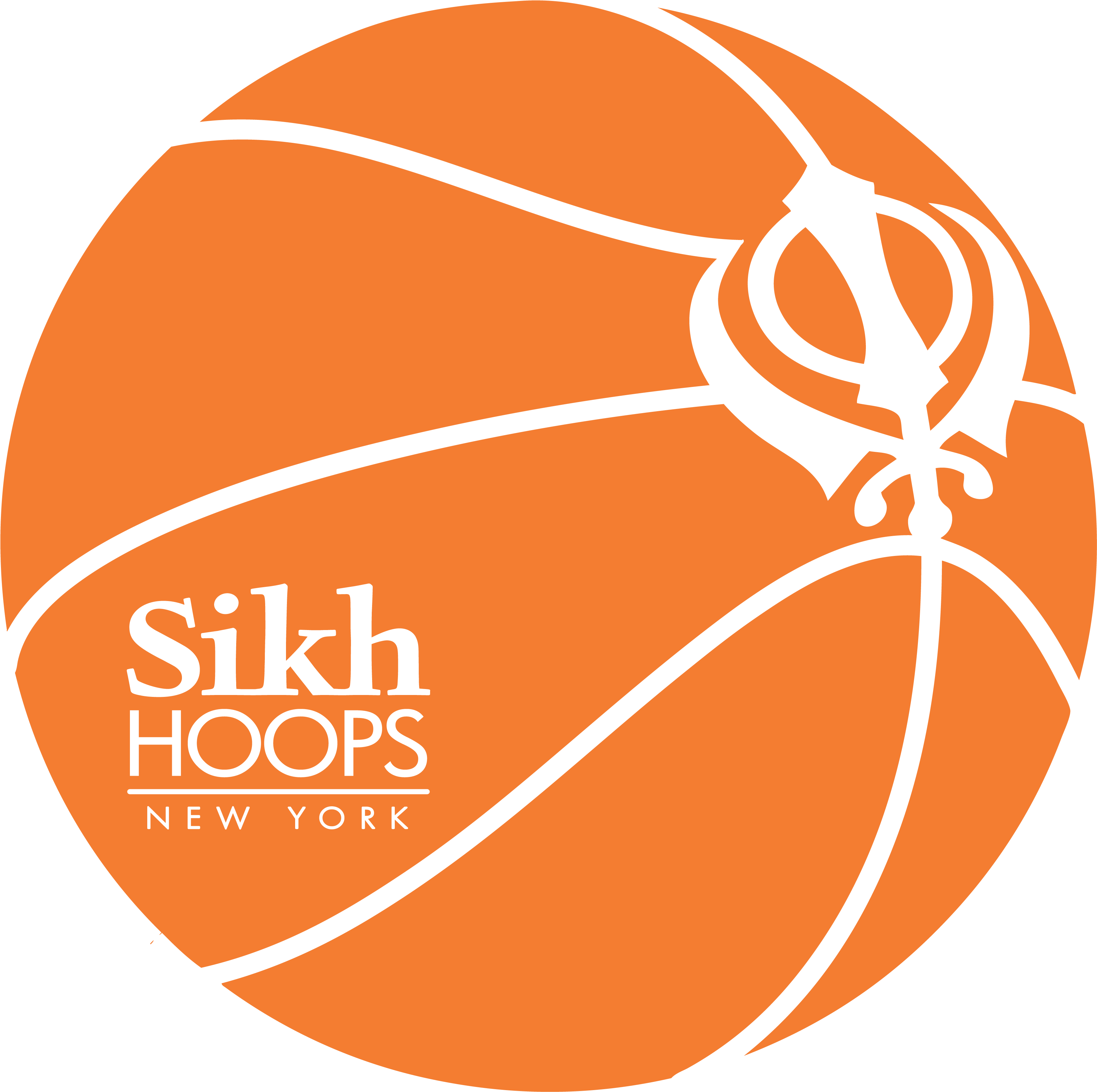 Sikh Hoops Basketball Logo