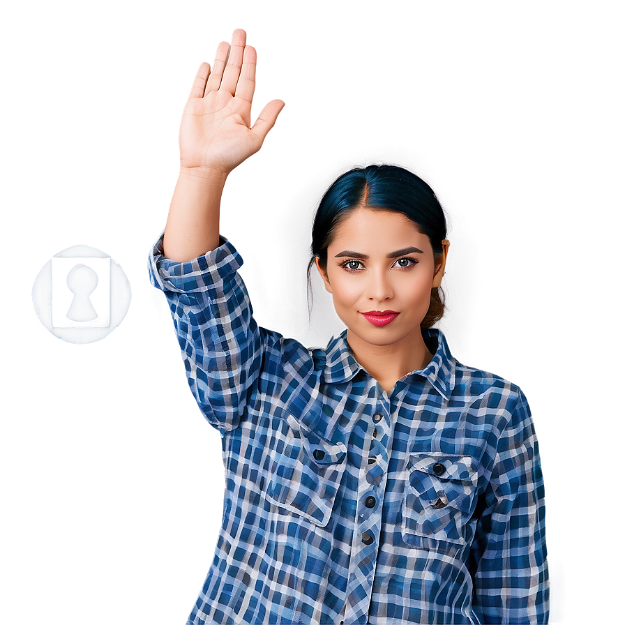 Silent Stop Gesture PNG 7 PNG with transparent background
