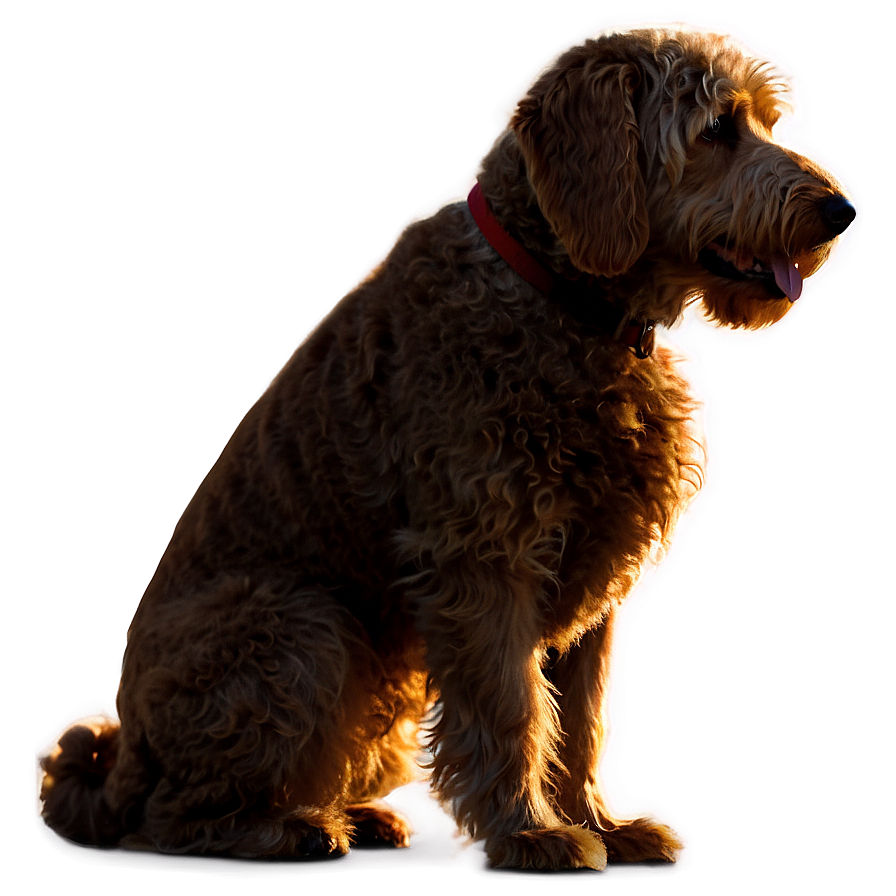 Silhouette Of Labradoodle Png 2