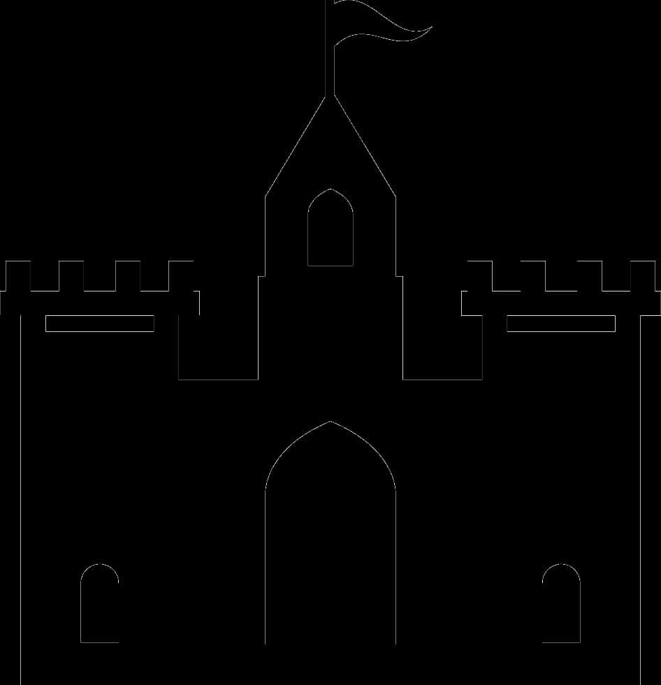 Silhouette_of_ Medieval_ Castle