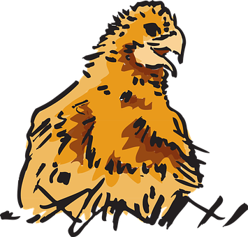Silhouetted Chick Illustration PNG with transparent background