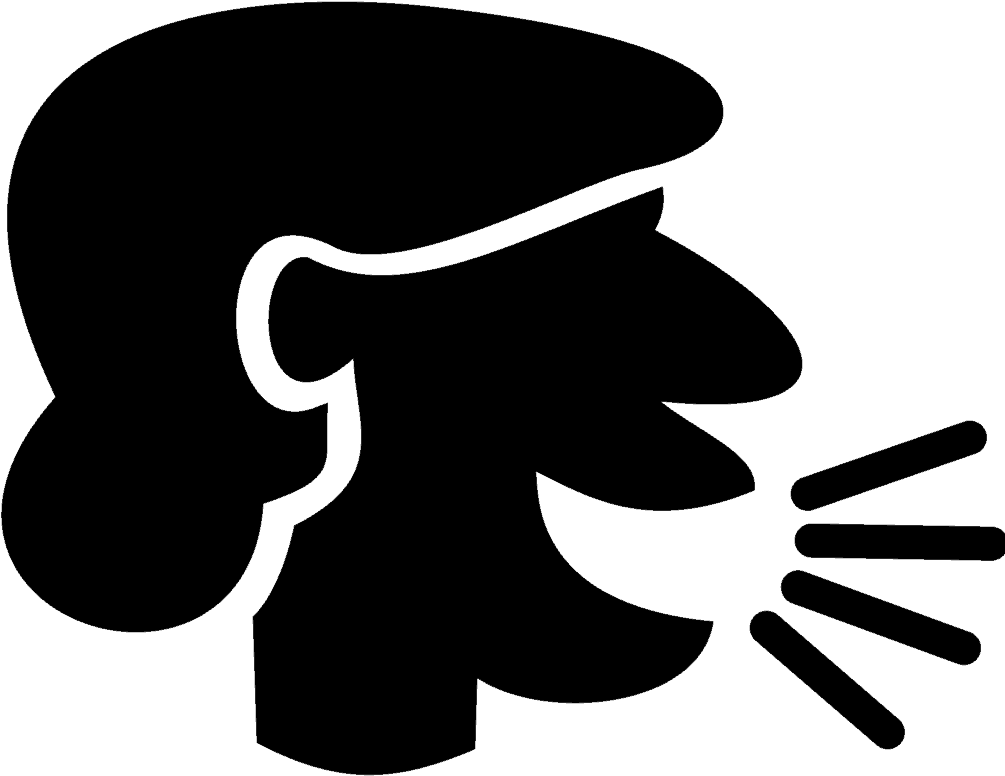 Silhouetted Speaker Icon PNG with transparent background
