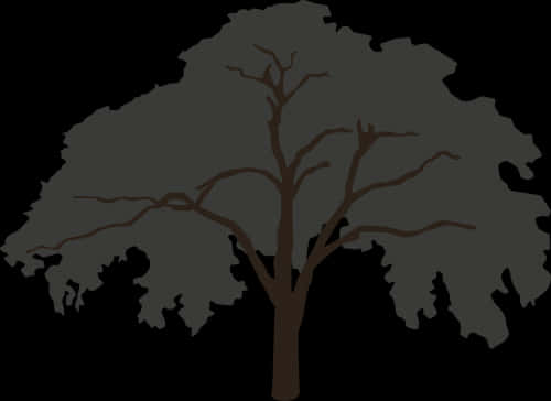 Silhouetted Tree Graphic