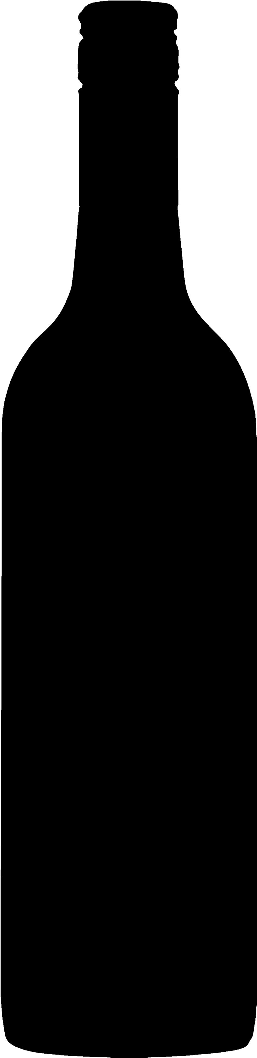 Silhouetteof Beer Bottle PNG image with a transparent background, free high-resolution download