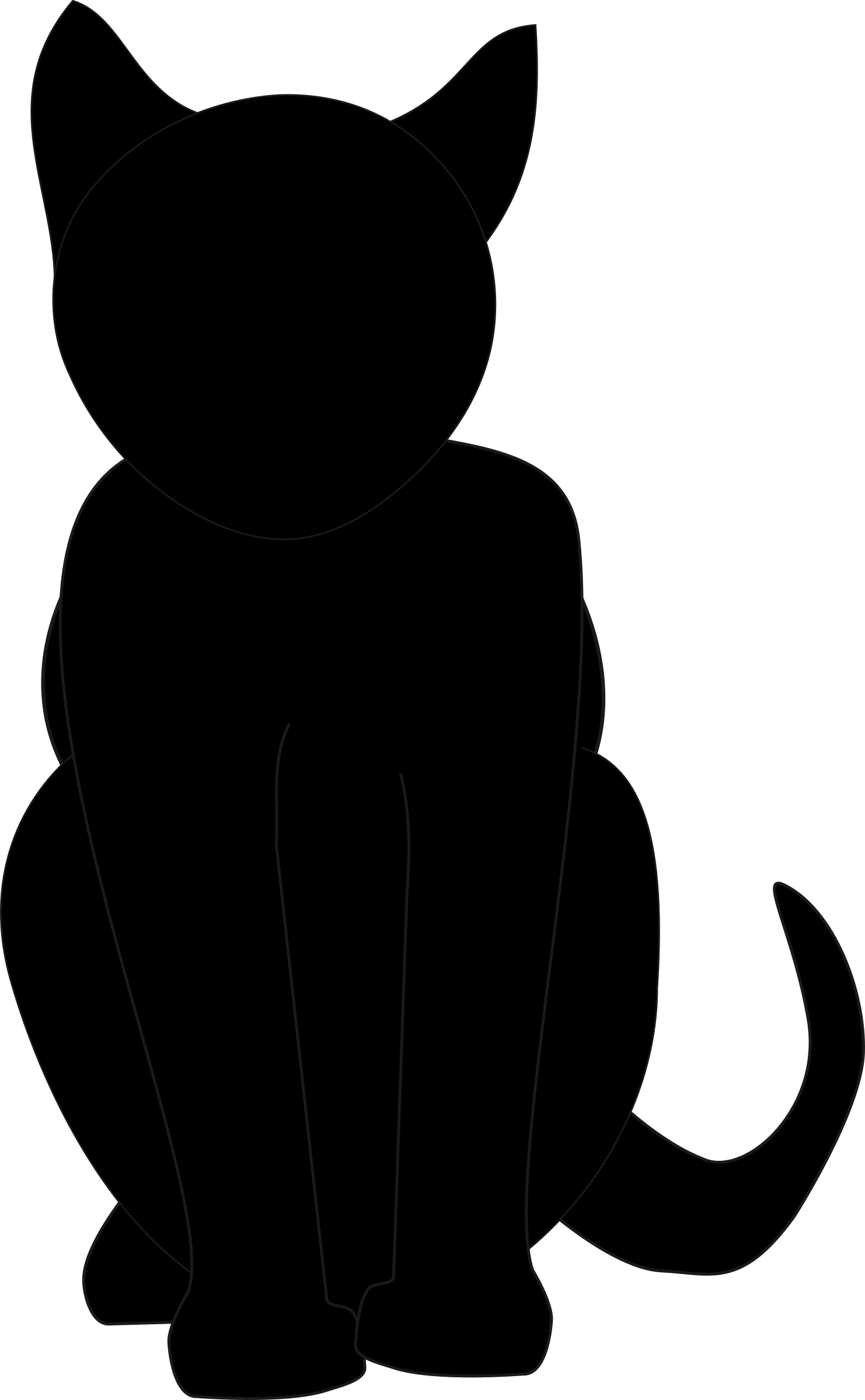 Black Cat Clip Art, HD Png Download PNG with transparent background