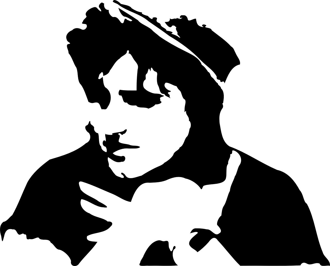 Black And White People Art, HD Png Download PNG with transparent background