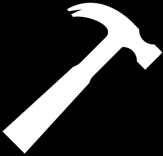 Silhouetteof Classic Hammer PNG image with a transparent background, free high-resolution download