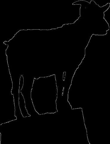 Silhouetteof Goat