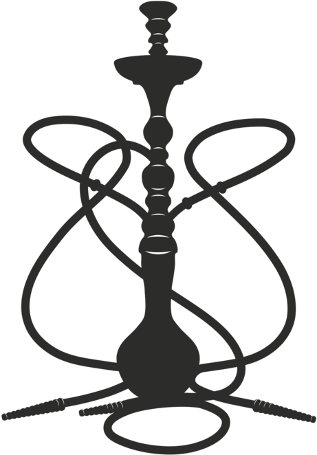 Silhouetteof Hookah Pipe