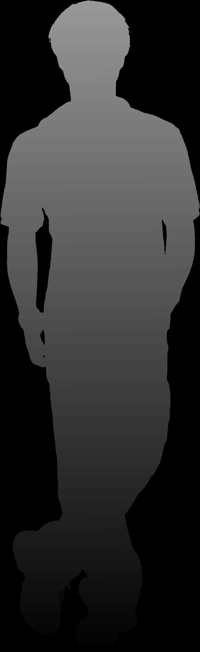 Silhouetteof Man Standing