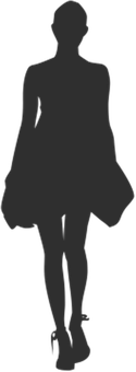 Silhouetteof Standing Woman