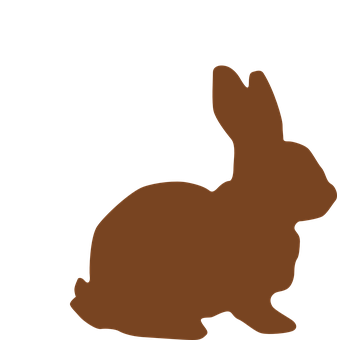 Silhouetteofa Bunny PNG with transparent background